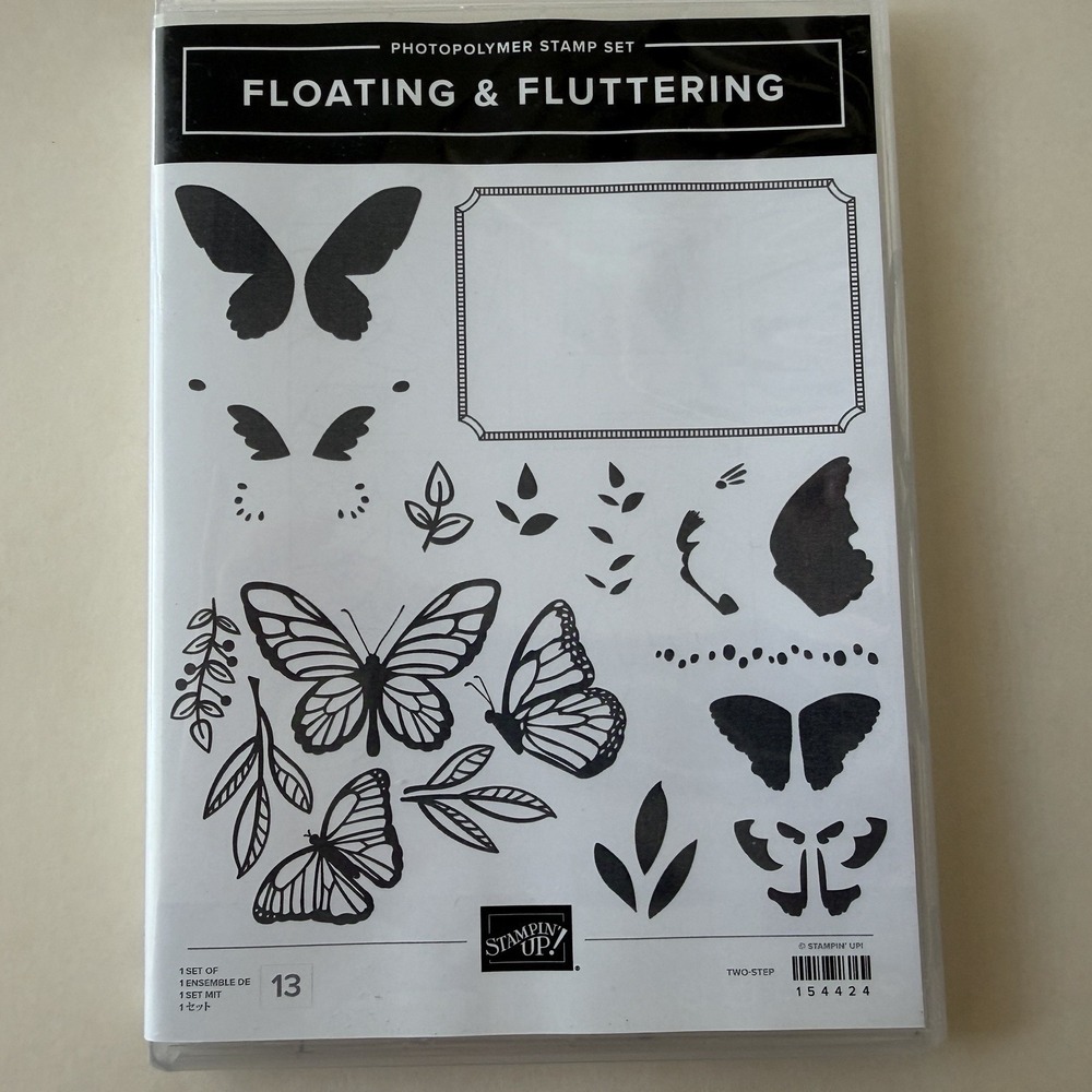 Stampin' Up! Floating & Fluttering Photopolymer Stamp Set 154424 Butterfly NEW